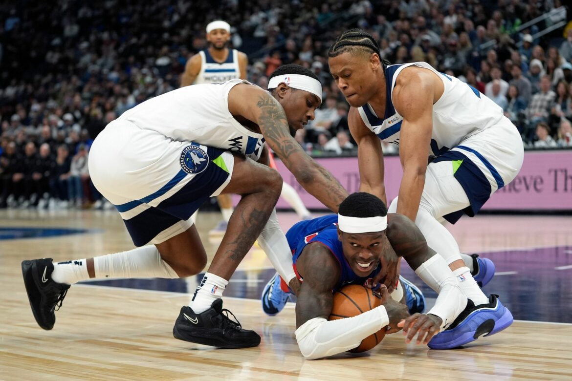 Fünf Platzverweise: Detroit verliert NBA-Spiel in Minnesota